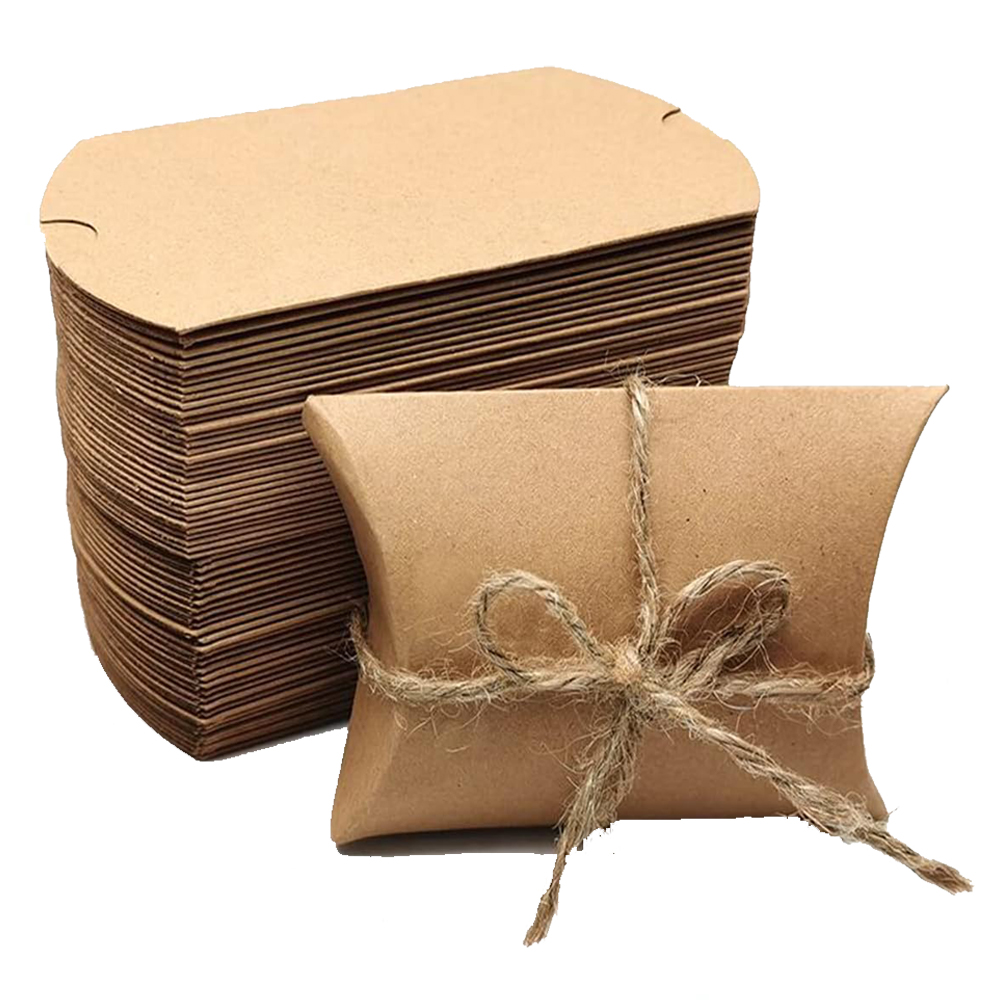 Wedding Supply Business - 50 sztuk Kraft czarno-białe papierowe pudełko