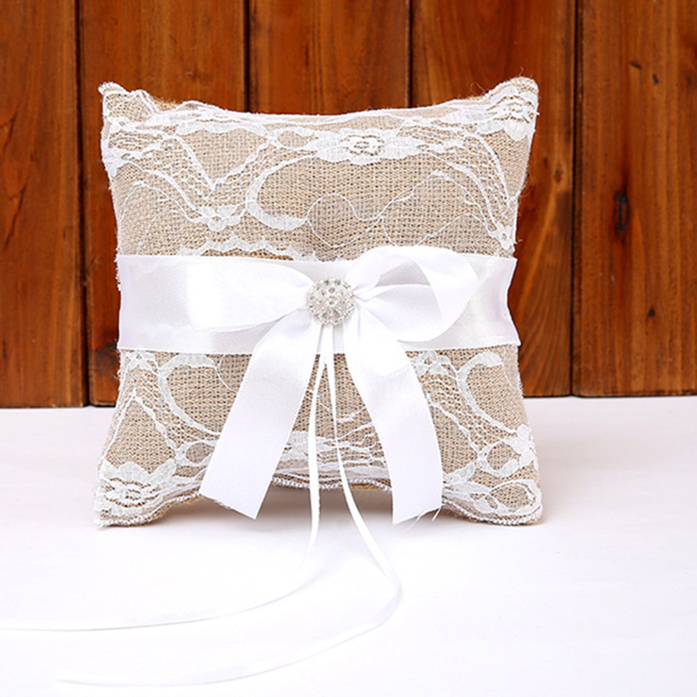 Wedding Ceremony Supply - 1 zestaw poduszek na obrączki ślubne