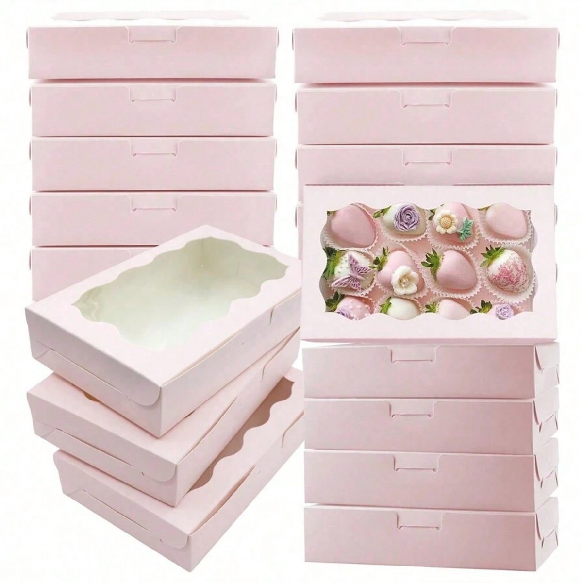 Wedding Cake Supply - 10/30/50 szt. Pudełka na ciasto i