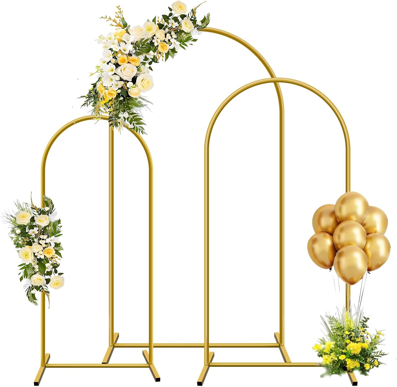 Wedding Support - 1 szt. Złoty Metalowy Łuk Tło