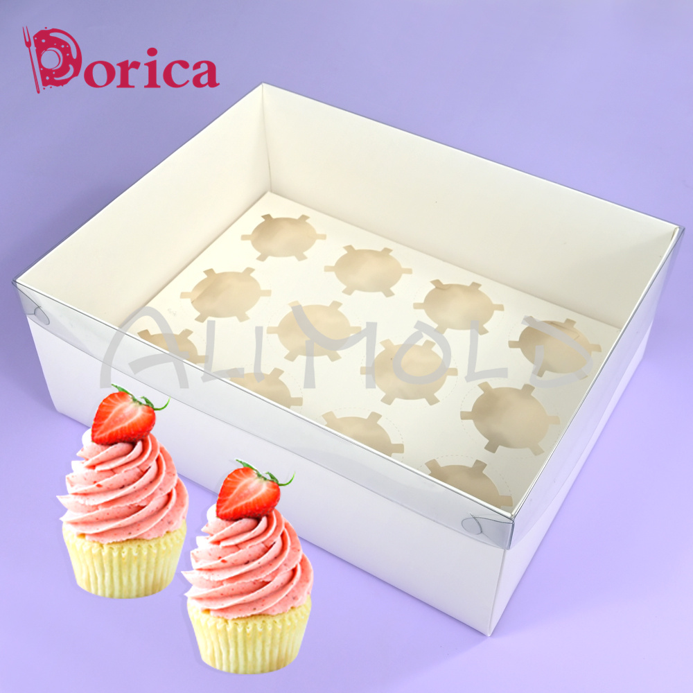 Wedding Cake Supply - 5-pak 6/12 otworów Pudełko na babeczki
