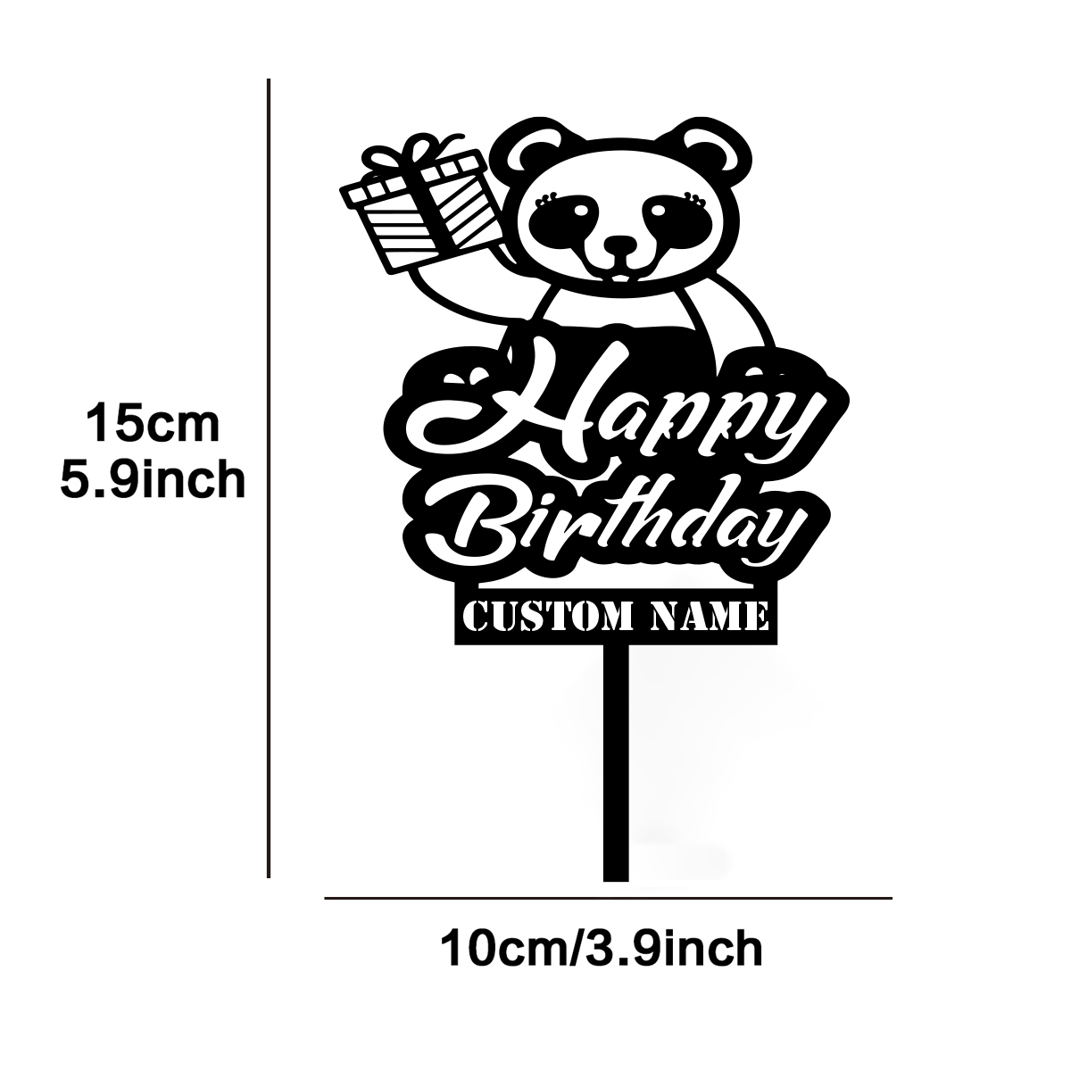Wedding Cake Supply - 1 szt. Uroczy topper na tort