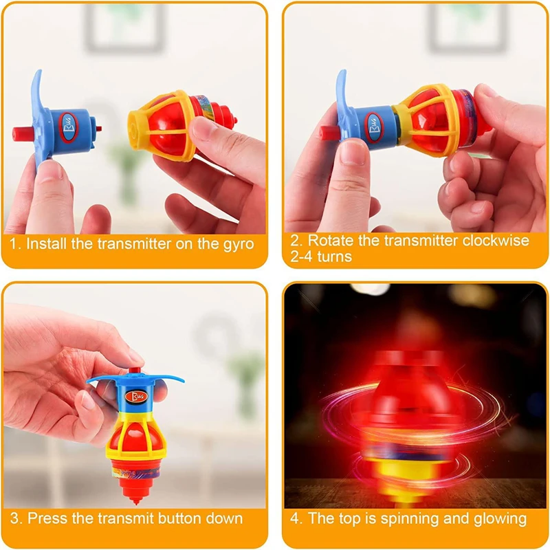 10-20PC Glow Rotating Gyro Kid – Wedding Souvenir recenzja i cena