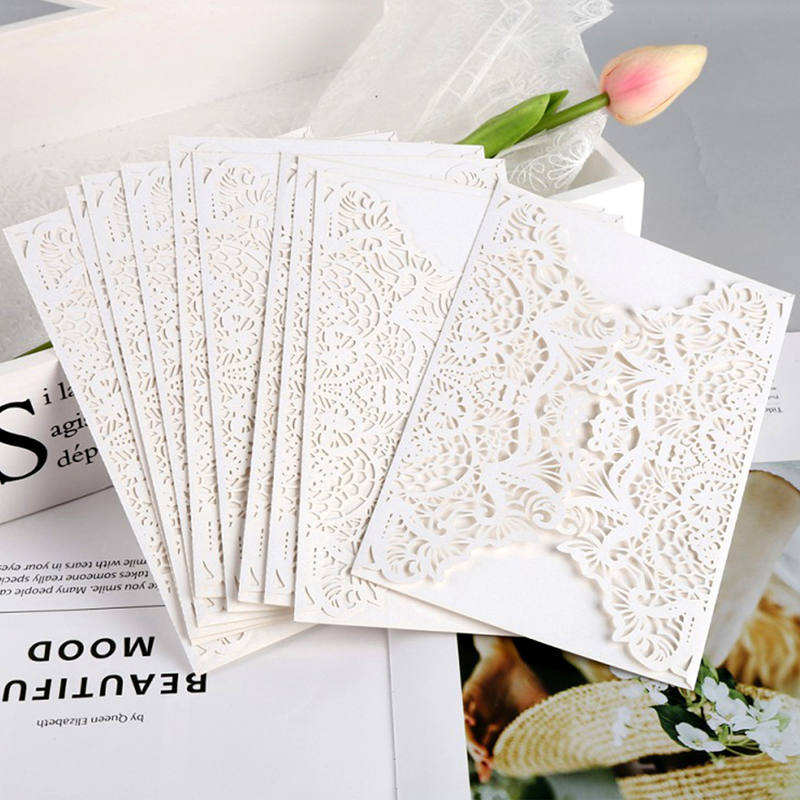 50 szt./zestaw Białe, wycinane – Wedding Supply Business recenzja i cena