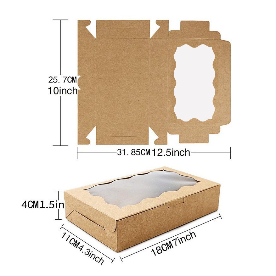 10/30/50 szt. Pudełka na ciast – Wedding Cake Supply recenzja i cena