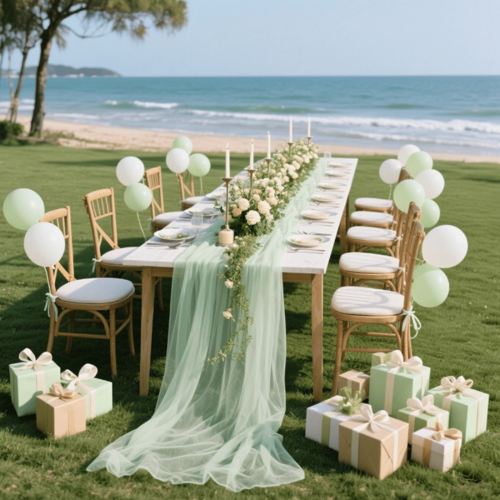 Przezroczysty bieżnik na stół  – Wedding Ceremony Supply recenzja i cena