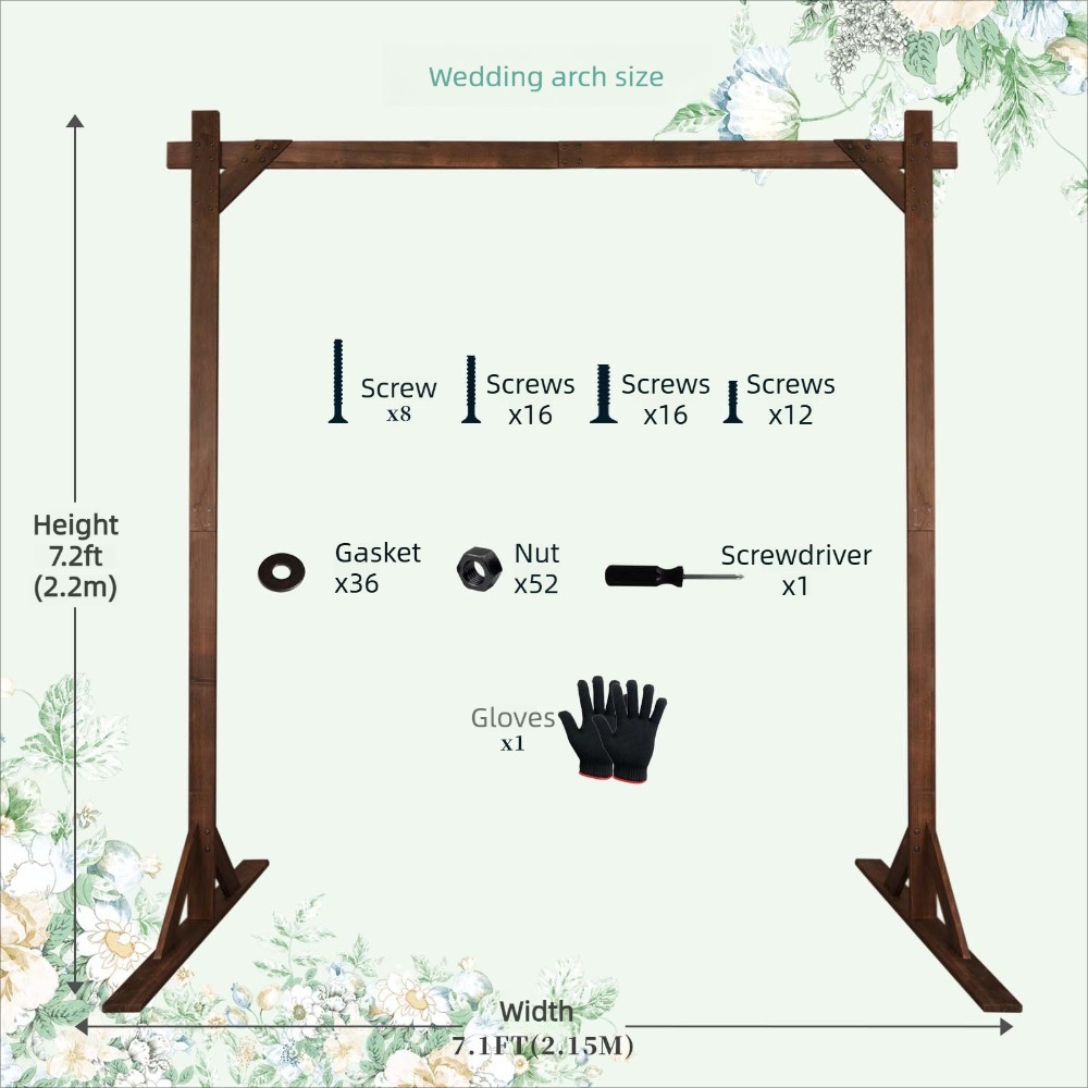 Drewniany łuk ślubny w stylu l – Wedding Support recenzja i cena