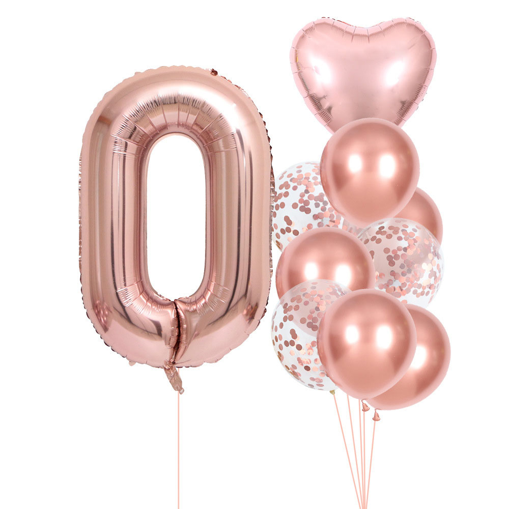 Zestaw balonów cyfr 0-9 w kolo – Wedding Ceremony Supply recenzja i cena