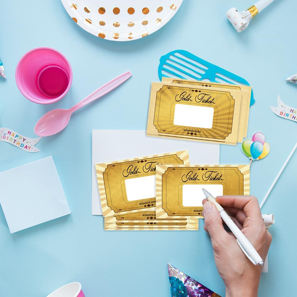 20 szt. Złote Zdrapki Naklejki – Wedding Supply Business recenzja i cena